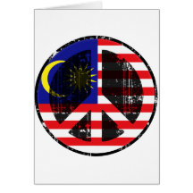 Peace In Malaysia Greeting Cards
