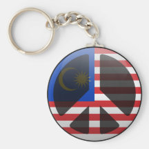 Peace in Malaysia Key Chain