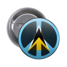 Peace in Saint Lucia Buttons