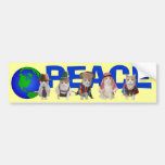 Peace Kitties Bumper Sticker