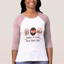 Peace Love  26.2 Raglan T shirt