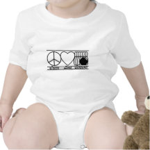 Peace Love and Bowling Tee Shirts
