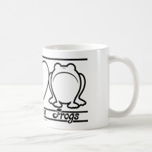 Peace Love and Frogs Mug
