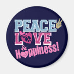 Peace Love and Happiness Refrigerator Magnets