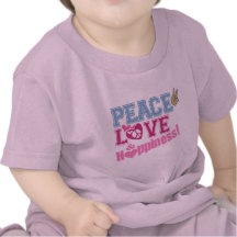 Peace Love and Happiness Tee Shirt