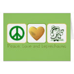 Peace, Love and Leprechauns Card