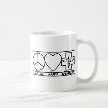 Peace Love and Nursing Mug