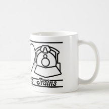 Peace Love and Trains Mug