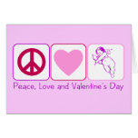 Peace, Love and Valentines Day Greeting Cards