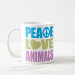 Peace Love Animals Mug