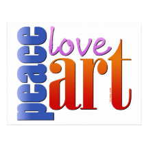 Peace Love Art II Post Cards