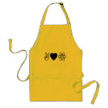 Peace Love Atheism Apron