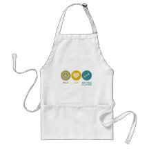Peace Love Audio-Visual Collections Aprons
