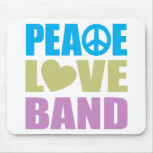 Peace Love Band Mouse Mats