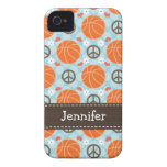 Peace Love Basketball iPhone 4 4s Case-Mate Cover iPhone 4 Covers