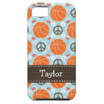 Peace Love Basketball iPhone 5 Case Mate Tough Cov