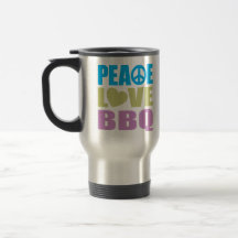 Peace Love BBQ Coffee Mugs