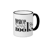 Peace Love Books Mugs