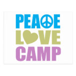 Peace Love Camp Postcard