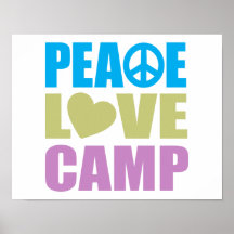 Peace Love Camp Poster