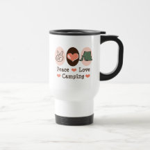 Peace Love Camping Travel Mug
