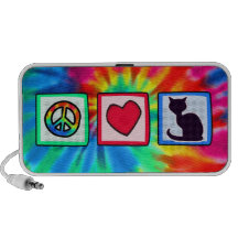Peace, Love, Cats Notebook Speaker