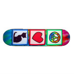Peace, Love, Cats Skate Board Deck