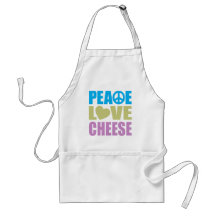 Peace Love Cheese Apron