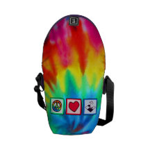 Peace, Love, Chess Messenger Bag