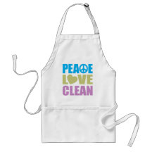Peace Love Clean Apron