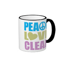 Peace Love Clean Coffee Mug