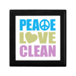 Peace Love Clean Trinket Box