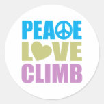 Peace Love Climb Stickers