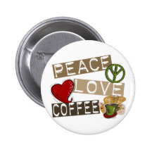 PEACE LOVE COFFEE 2 PIN