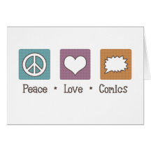 Peace Love Comics Cards