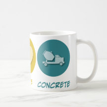 Peace Love Concrete Mugs