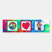 Peace, Love, Country Music Bumper Stickers