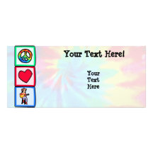 Peace, Love, Country Music Custom Rack Cards