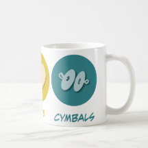 Peace Love Cymbals Coffee Mugs