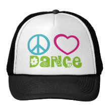 Peace Love Dance Trucker Hat