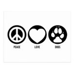Peace Love Dogs Postcard