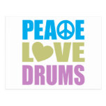 Peace Love Drums Post Cards