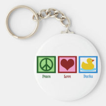 Peace Love Ducks Key Chains