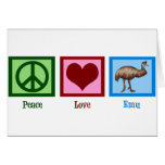 Peace Love Emu Greeting Cards