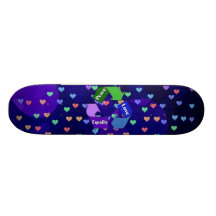 Peace Love Equality Custom Skate Board