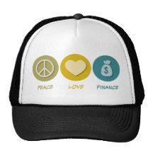 Peace Love Finance Trucker Hat