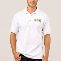 Peace Love Firefighting Polo T-shirts