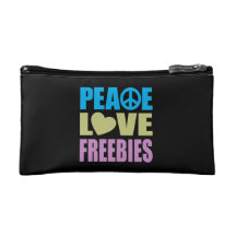 Peace Love Freebies Makeup Bag