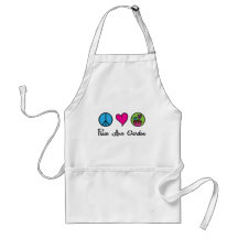 Peace Love Garden Apron