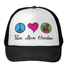 Peace Love Garden Hats
